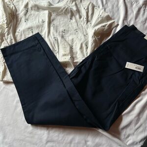 Navy Blue Pants and White Anchor T-Shirt